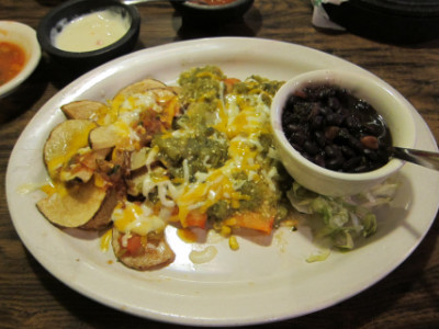 Enchiladas de rajas at Casa Perico