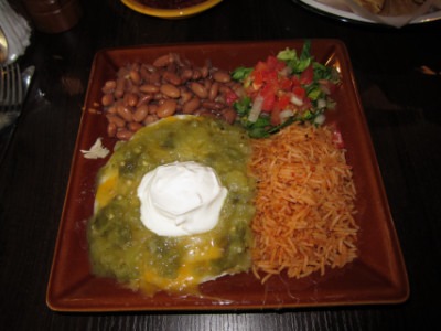 Green chile enchiladas at Green Chile Kitchen