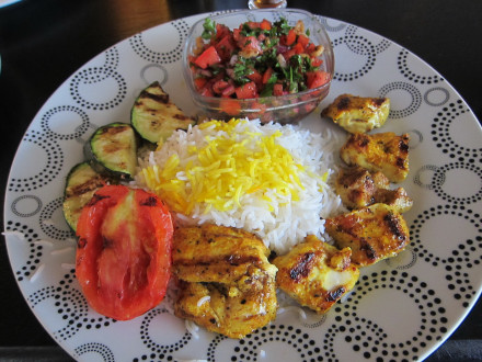 Grilled chicken with Turkish salsa